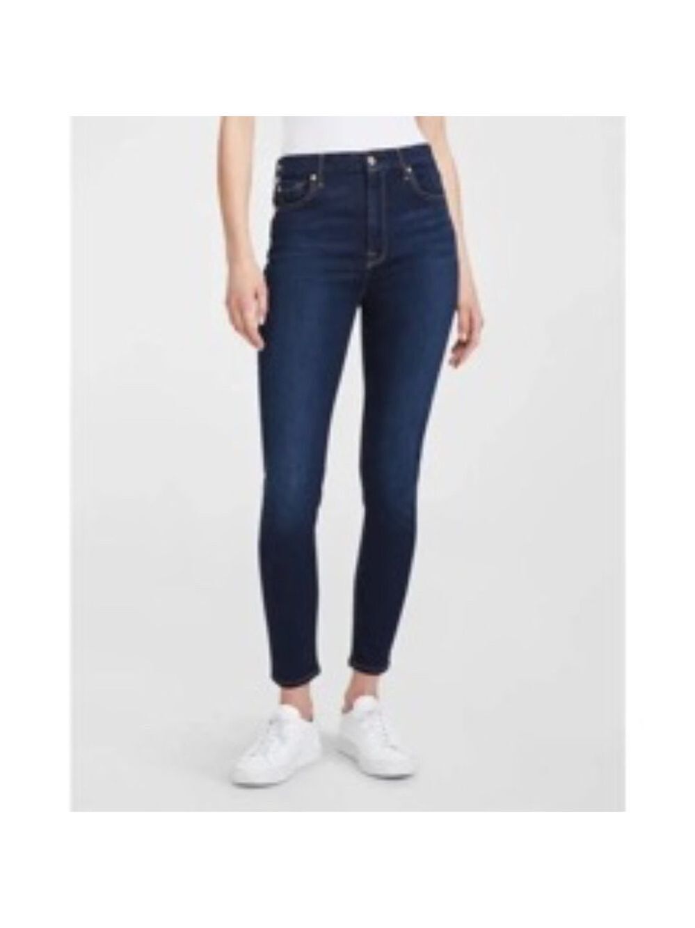 7 FOR ALL MANKIND The High Waist Ankle Skinny Jean